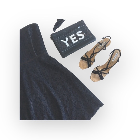 Devlin ᪥ Strapless Bustier Lace Cocktail Mini Dress ᪥ Little Black Dress ᪥ Large - Picture 9 of 16